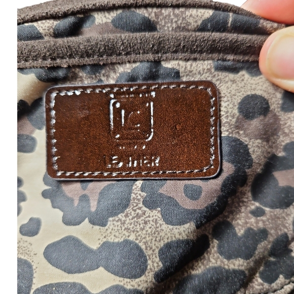 Liz Claiborne Leather Hobo Brown Suede Bag - Picture 5 of 12